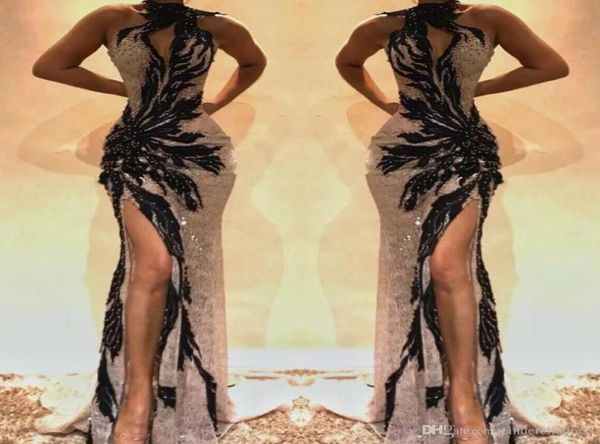 2022 split side high lace mermaid prom dresses keyhole neck crystal beaded backless evening gowns hollow out front celebrity dress5512767, Black
2022 split side high lace mermaid prom dresses keyhole neck crystal beaded backless evening gowns hollow out front celebrity dress5512767, Black
