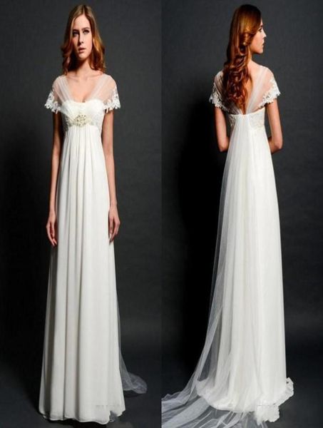 sheer lace bolero cap sleeves wedding dresses 2015 for pregnant women empire waist vneck illusion back elegant beach bridal gowns9526576, White
sheer lace bolero cap sleeves wedding dresses 2015 for pregnant women empire waist vneck illusion back elegant beach bridal gowns9526576, White