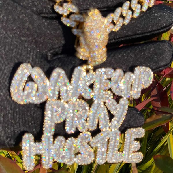 pendant necklaces bubble letter two tone wake up pray hustle iced out necklace for men prong setting bling real copper hip hop jewelry 23062, Silver
pendant necklaces bubble letter two tone wake up pray hustle iced out necklace for men prong setting bling real copper hip hop jewelry 23062, Silver