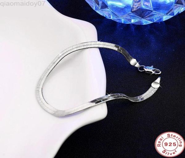 men and women 925 silver bracelet 4mm fashion blade bracelet jewelry gift l2208081075671, Black
men and women 925 silver bracelet 4mm fashion blade bracelet jewelry gift l2208081075671, Black
