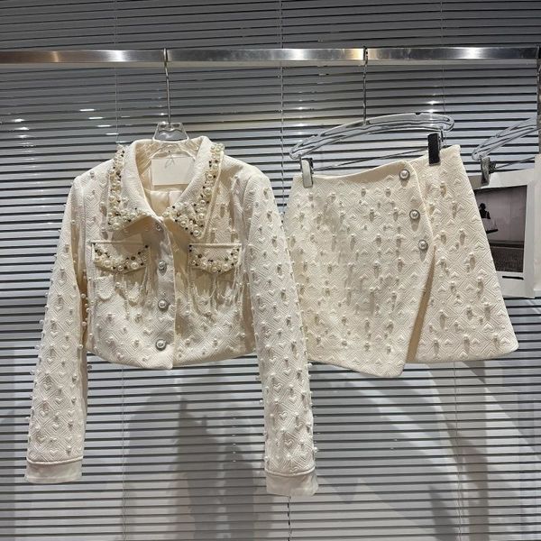 two piece dress prepomp winter pearls embroidered beadings short coat irregular skirt set women outfits gg911 230630, White
two piece dress prepomp winter pearls embroidered beadings short coat irregular skirt set women outfits gg911 230630, White