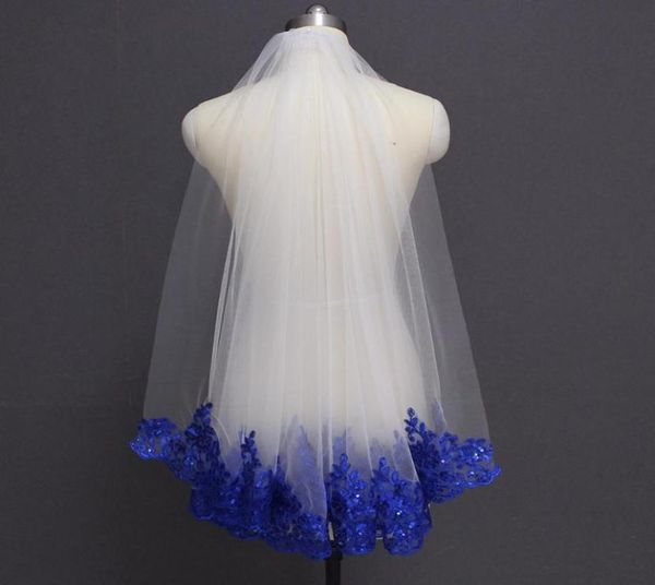 bridal veils royal blue sequined lace white ivory veil one layer short shine wedding with comb velos de novia5139610, Black
bridal veils royal blue sequined lace white ivory veil one layer short shine wedding with comb velos de novia5139610, Black