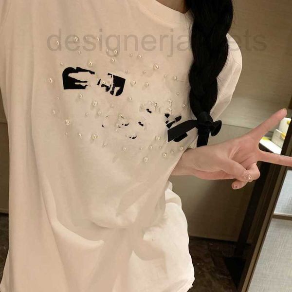 women's t-shirt designer 23 summer letter beaded white cotton short sleeve t-shirt versatile casual piece lazy n13y
women's t-shirt designer 23 summer letter beaded white cotton short sleeve t-shirt versatile casual piece lazy n13y