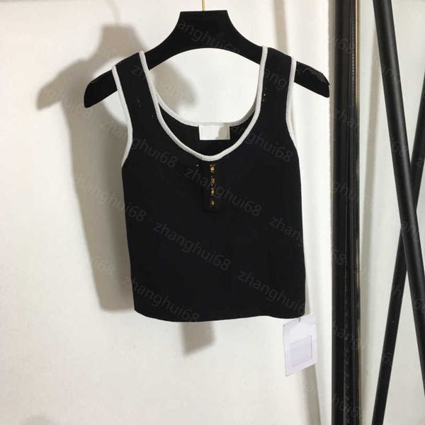 23ss womens designer clothing womens knits color-matching logo embroidered alphabet knitted camisole vest womens clothes a1, White
23ss womens designer clothing womens knits color-matching logo embroidered alphabet knitted camisole vest womens clothes a1, White