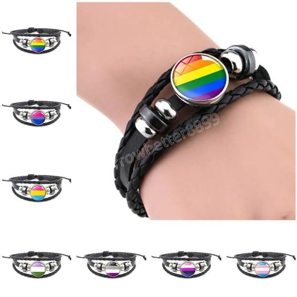 lgbt leather snap button bracelet pride glass cabochon gay pride rainbow flag p charm bangle for women men lovers jewelry gift, Golden;silver
lgbt leather snap button bracelet pride glass cabochon gay pride rainbow flag p charm bangle for women men lovers jewelry gift, Golden;silver
