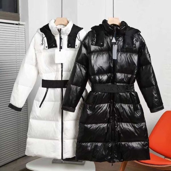winter new women's mid-long waist hooded warm down jacket ski wear, windproof warm design, half belt is not bloated., Black
winter new women's mid-long waist hooded warm down jacket ski wear, windproof warm design, half belt is not bloated., Black