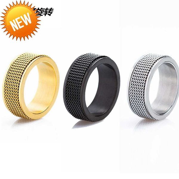 new jewelry 8mm men's titanium steel rotating ring outdoor decompression rotating ring, Silver
new jewelry 8mm men's titanium steel rotating ring outdoor decompression rotating ring, Silver