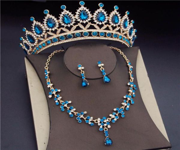 luxury blue crystal bridal jewelry sets for women fashion tiaras earrings necklaces wedding crown necklace bride 2207184325113, Silver
luxury blue crystal bridal jewelry sets for women fashion tiaras earrings necklaces wedding crown necklace bride 2207184325113, Silver