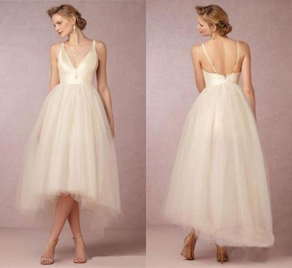 simple beach wedding dresses plunging neckline sleeveless wedding gowns with tiered tulle ruffle tealength custom made bridal gow4426534, White
simple beach wedding dresses plunging neckline sleeveless wedding gowns with tiered tulle ruffle tealength custom made bridal gow4426534, White