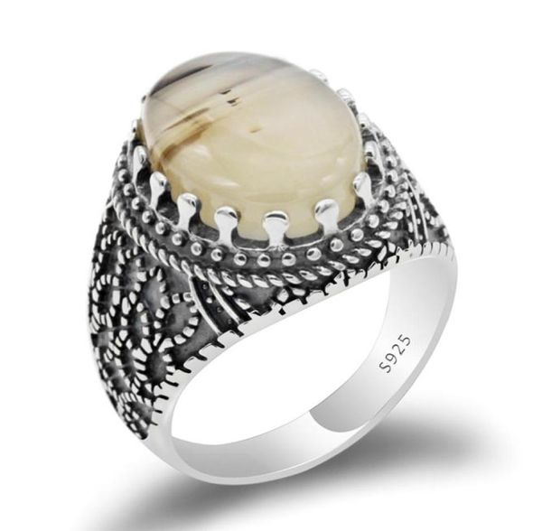 real 925 sterling silver vintage thai silver men ring with big natural agate stone ring for male women fashion jewelry2326450, Golden;silver
real 925 sterling silver vintage thai silver men ring with big natural agate stone ring for male women fashion jewelry2326450, Golden;silver