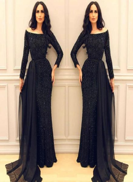 sparkly black sequins prom dress off shoulder long sleeve mermaid celebrity party dress charming middle east arabic arab even2795411
sparkly black sequins prom dress off shoulder long sleeve mermaid celebrity party dress charming middle east arabic arab even2795411