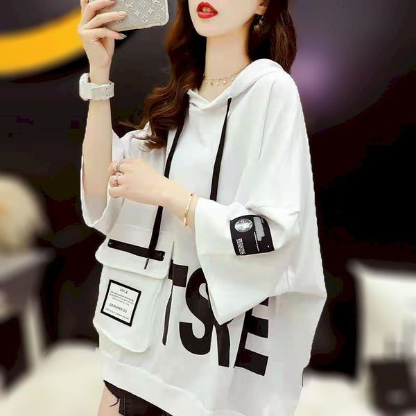 women's hoodies sweatshirts summer womens short sleeve hoodies loose hooded t-shirt fried street korean sweatshirt harajuku hoodie wome, Black
women's hoodies sweatshirts summer womens short sleeve hoodies loose hooded t-shirt fried street korean sweatshirt harajuku hoodie wome, Black