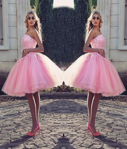 tutu pink kneelength prom dress stylish strapless beaded lace appliques pretty cocktail party dress puffy tulle short lovely even2271529, Black
tutu pink kneelength prom dress stylish strapless beaded lace appliques pretty cocktail party dress puffy tulle short lovely even2271529, Black