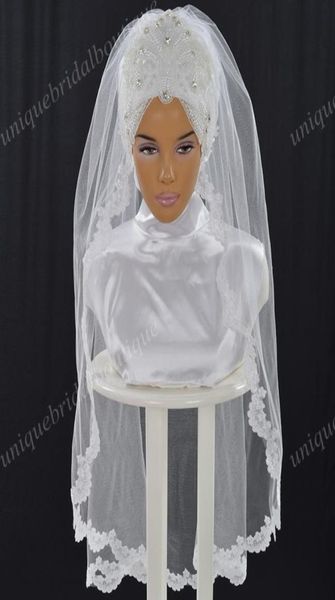 muslim wedding veils with pearls and lace appliques real model pictures ready to wear bridal hijab elbow length hazir gelin turban7552848, Black
muslim wedding veils with pearls and lace appliques real model pictures ready to wear bridal hijab elbow length hazir gelin turban7552848, Black