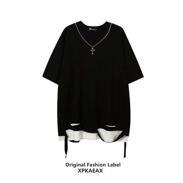 stussys original fashion brand design sense splice fake two piece t-shirt 2022 new summer hip hop short sleeve chain, White;black
stussys original fashion brand design sense splice fake two piece t-shirt 2022 new summer hip hop short sleeve chain, White;black