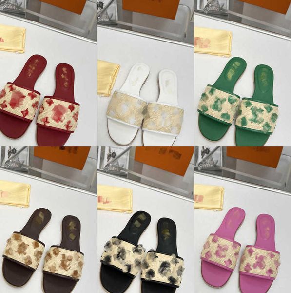 paris summer slipper beach luxury designer platform sandals for woman letter embroidery monograms flower straw woven flat slides womens wate, Black
paris summer slipper beach luxury designer platform sandals for woman letter embroidery monograms flower straw woven flat slides womens wate, Black
