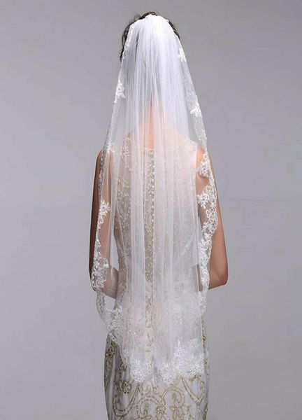selling ivory velos novia 2017 new wedding veil short one layer lace applique edge veu de noiva voile mariage bridal veil7080819, Black
selling ivory velos novia 2017 new wedding veil short one layer lace applique edge veu de noiva voile mariage bridal veil7080819, Black