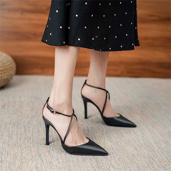 lady sandals new high heels women's thin black lace wrap head temperament roman nightclub pointed single shoes 230626
lady sandals new high heels women's thin black lace wrap head temperament roman nightclub pointed single shoes 230626