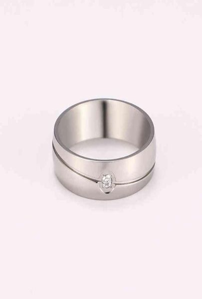 fashion clear zircon rings for women men stainless steel engagement wedding anniversary jewelry couple rings l2206228749633, Silver