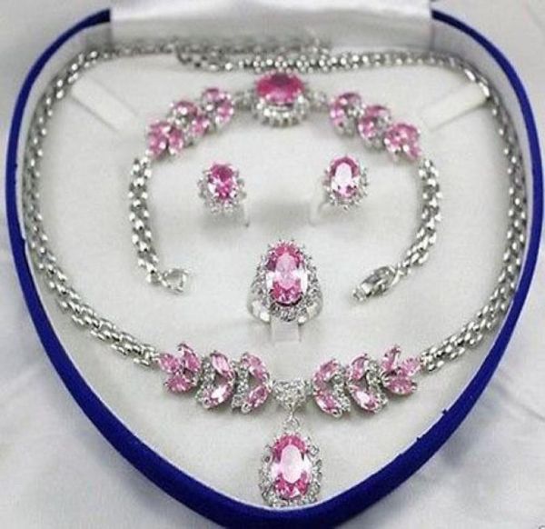 bridal jewellery women039s set pink crystal necklace earring bracelet ring box6043213, Slivery;golden
bridal jewellery women039s set pink crystal necklace earring bracelet ring box6043213, Slivery;golden