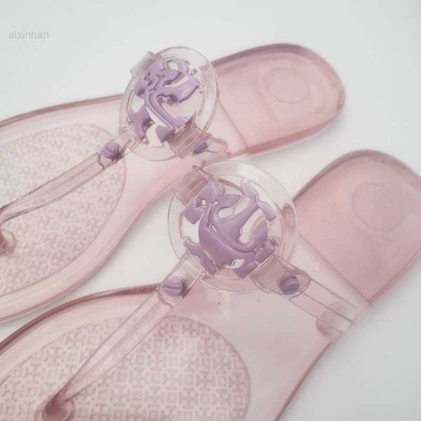 jelly slippers sandal summer shoes beach flip flops clear thong miller knotted designer flat brand crystal slides fashion metal decoration m, Black 
jelly slippers sandal summer shoes beach flip flops clear thong miller knotted designer flat brand crystal slides fashion metal decoration m, Black