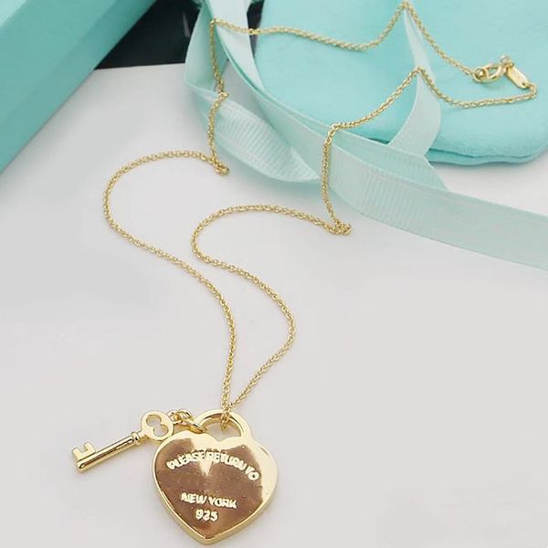 love key necklace female t home heart english tag heart key collar bone necklace, Silver
love key necklace female t home heart english tag heart key collar bone necklace, Silver