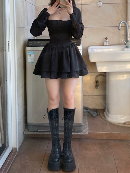 two piece dress black vintage 3 skirt set women lolita y2k mini suit female casual korean fashion long sleeve retro 2023 230630, White
two piece dress black vintage 3 skirt set women lolita y2k mini suit female casual korean fashion long sleeve retro 2023 230630, White