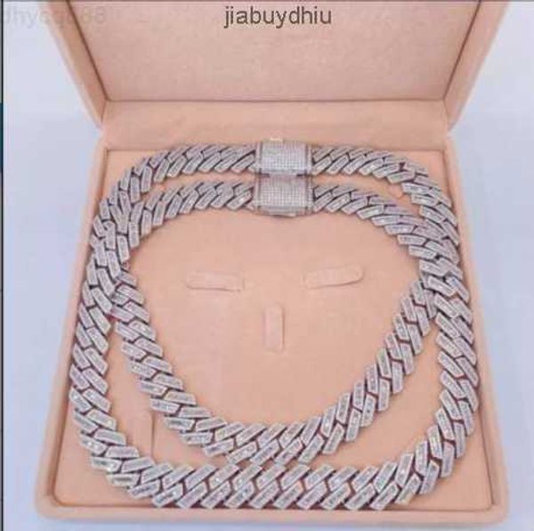 jewelry designer new design silver 925 vvs round and baguette moissanite cuban link diamond chain hip hop necklace
jewelry designer new design silver 925 vvs round and baguette moissanite cuban link diamond chain hip hop necklace