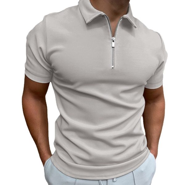 men's polos summer male solid color polo shirt short sleeve turndown collar zipper for men casual streetwear 230630, White;black
men's polos summer male solid color polo shirt short sleeve turndown collar zipper for men casual streetwear 230630, White;black