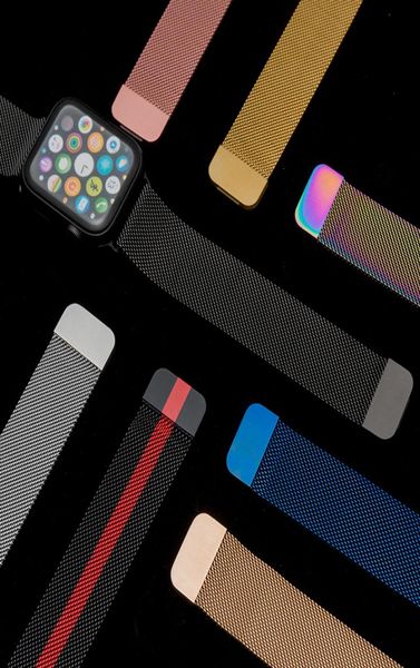 suitable for apple watch milan iwatch se123456 stainless steel braided metal strap accessories multiple colors5515266, Black;brown
suitable for apple watch milan iwatch se123456 stainless steel braided metal strap accessories multiple colors5515266, Black;brown
