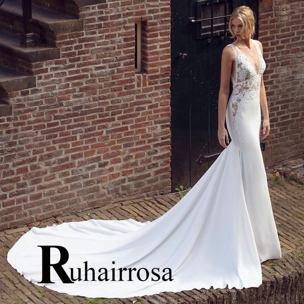 urban dresses ruhair charming mermaid backless tank satin sleeveless wedding for bride appliques lace custom made vestido de casamento 23063, White;black
urban dresses ruhair charming mermaid backless tank satin sleeveless wedding for bride appliques lace custom made vestido de casamento 23063, White;black