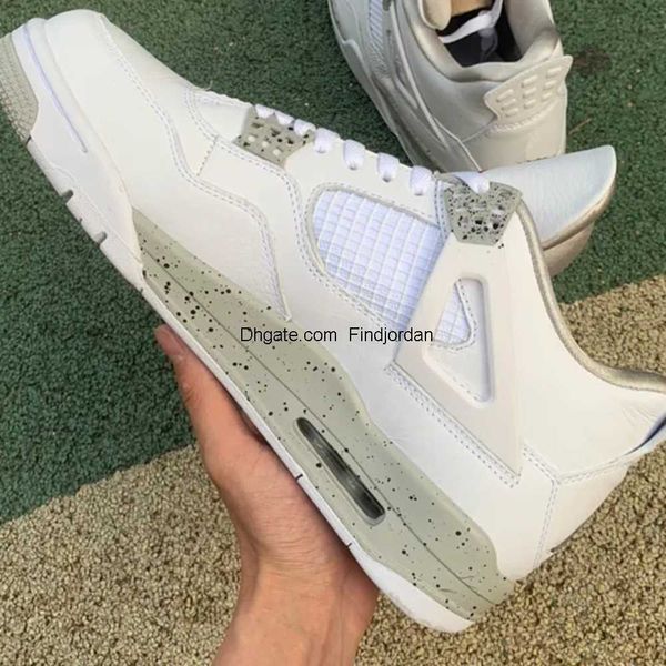 oreo white jumpman basketball 4 shoes 4s tech gray-white sneakers sports with box, White;red
oreo white jumpman basketball 4 shoes 4s tech gray-white sneakers sports with box, White;red