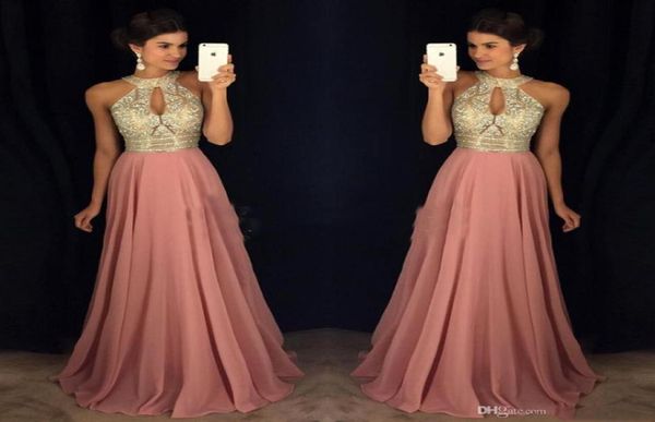 pink prom evening dresses 2017 aline halter major beaded illusion bodice chiffon celebrity formal gowns dress for party wear plus1188432, Black
pink prom evening dresses 2017 aline halter major beaded illusion bodice chiffon celebrity formal gowns dress for party wear plus1188432, Black