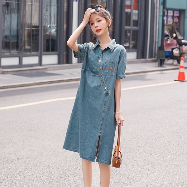 denim casual dresses women's 2023 summer new retro style small figure slim a-line dress trend, Black;gray
denim casual dresses women's 2023 summer new retro style small figure slim a-line dress trend, Black;gray