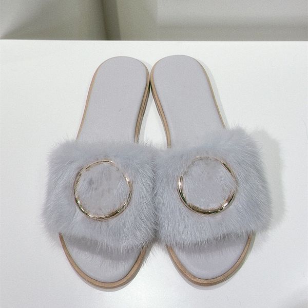 luxury women's slippers designer mink fur flat bottomed open toe sandals 35-42, Black
luxury women's slippers designer mink fur flat bottomed open toe sandals 35-42, Black