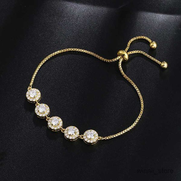 charm bracelets new arrival halo round cubic bracelet adjustable gift for bridesmaid girlfriend or mother r230701, Golden;silver
charm bracelets new arrival halo round cubic bracelet adjustable gift for bridesmaid girlfriend or mother r230701, Golden;silver