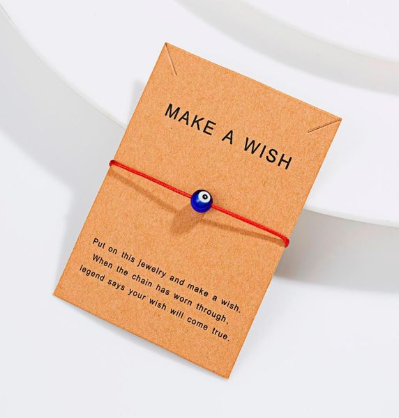 20pcslot make a wish blue evil eye woven paper card bracelet women adjustable lucky red string bracelets femme new fashion jewelr8064126, Golden;silver
20pcslot make a wish blue evil eye woven paper card bracelet women adjustable lucky red string bracelets femme new fashion jewelr8064126, Golden;silver