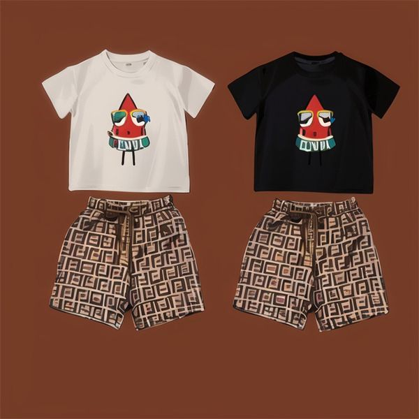 designer children's t-shirt shorts 2 pieces summer fabric brand letter children's summer wear for boys and girls a02 size100cm-150, White
designer children's t-shirt shorts 2 pieces summer fabric brand letter children's summer wear for boys and girls a02 size100cm-150, White