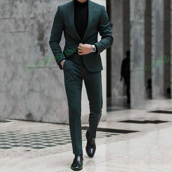 men's suits blazers classic dark green male 2023 notched lapel one button slim fit men wedding suit groom wear 2 pieces blazer terno ma, White;black
men's suits blazers classic dark green male 2023 notched lapel one button slim fit men wedding suit groom wear 2 pieces blazer terno ma, White;black