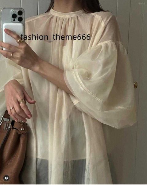 women's blouses lantern sleeve translucent summer women shirt casual fashion girls and blouse female harajuku loose stand collar, White
women's blouses lantern sleeve translucent summer women shirt casual fashion girls and blouse female harajuku loose stand collar, White