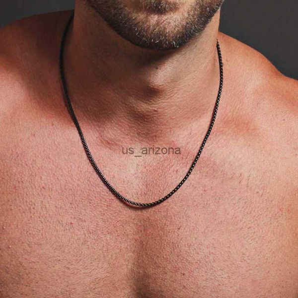 simple fashion box chains necklace men titanium steel chain necklace for men jewelry gift l230620, Silver
simple fashion box chains necklace men titanium steel chain necklace for men jewelry gift l230620, Silver