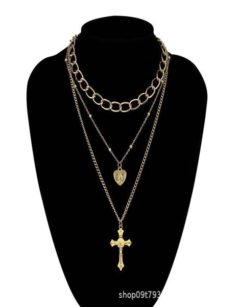 elegant necklaces fashion golden accessories necklace simple thick chain womens heart pendant tide cross necklace ins 8925765, Silver
elegant necklaces fashion golden accessories necklace simple thick chain womens heart pendant tide cross necklace ins 8925765, Silver