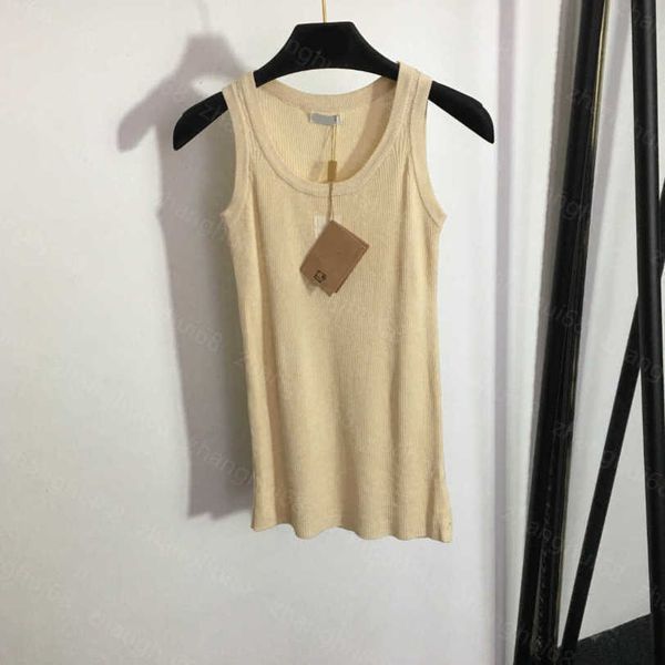 23ss womens designer clothing womens knits round neck solid color pit stripe slim knit vest womens clothes a1, White
23ss womens designer clothing womens knits round neck solid color pit stripe slim knit vest womens clothes a1, White