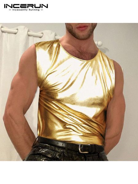 men' tank incerun 2023 american style leisure waistcoat fashion male party nightclub sleeveless reflective vests s5xl 230630, White;black
men' tank incerun 2023 american style leisure waistcoat fashion male party nightclub sleeveless reflective vests s5xl 230630, White;black