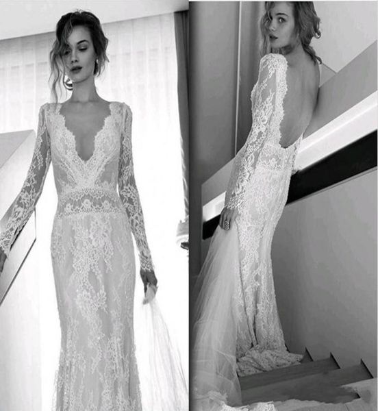 lihi hod bohemian beach wedding dresses full lace long sleeves v neck sweep train bridal gowns custom made open back2348103, White
lihi hod bohemian beach wedding dresses full lace long sleeves v neck sweep train bridal gowns custom made open back2348103, White