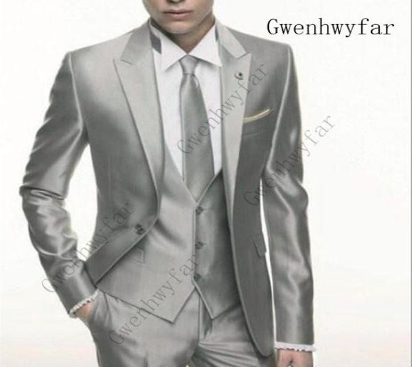 silver grey satin wedding men suit 2019 formal skinny stylish male blazer party custom tuxedo 3 piece vestidos mens suits8999296, Black;gray
silver grey satin wedding men suit 2019 formal skinny stylish male blazer party custom tuxedo 3 piece vestidos mens suits8999296, Black;gray
