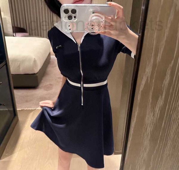 basic & casual dresses designer 23ss seaside style lapel women's short sleeved dress with zipper waist closure for slimming a-line skir, Black;gray
basic & casual dresses designer 23ss seaside style lapel women's short sleeved dress with zipper waist closure for slimming a-line skir, Black;gray