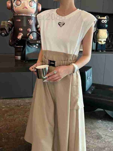 basic & casual dresses designer 23ss spring/summer new shoulder pad sleeveless panel contrast color women's dress elastic waist deliver, Black;gray
basic & casual dresses designer 23ss spring/summer new shoulder pad sleeveless panel contrast color women's dress elastic waist deliver, Black;gray