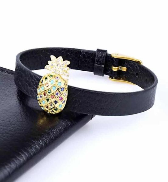 rainbow zircon paved pineapple bracelet leather adjustable charm jewelry gifts for men and women beaded strands3253737, Black
rainbow zircon paved pineapple bracelet leather adjustable charm jewelry gifts for men and women beaded strands3253737, Black