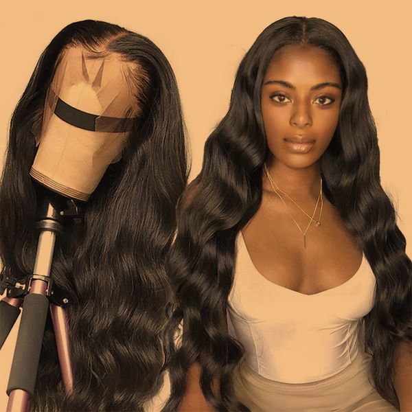 13x6 hd lace frontal wig preplucked glueless wig brazilian human hair body wave transparent closure lace wigs for women, Black;brown
13x6 hd lace frontal wig preplucked glueless wig brazilian human hair body wave transparent closure lace wigs for women, Black;brown